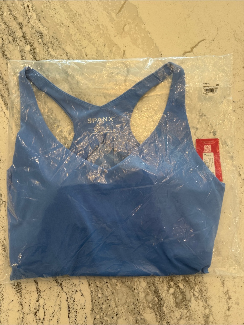 SPANX Seamless Racerback Bralette in Aster Blue